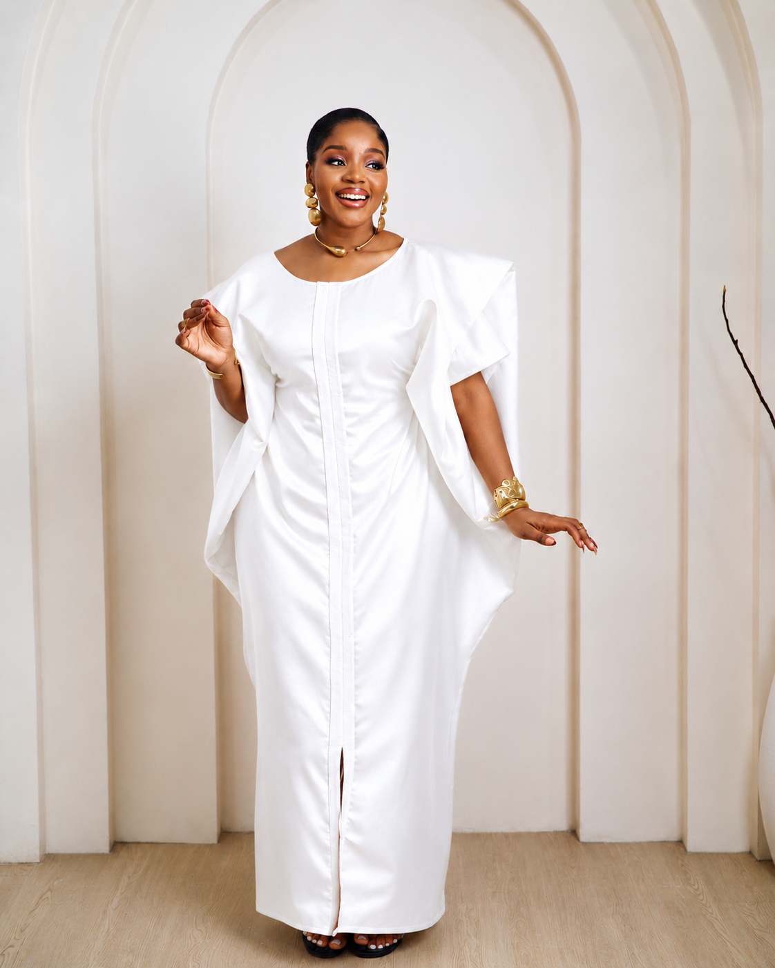 Abeni White African Boubou