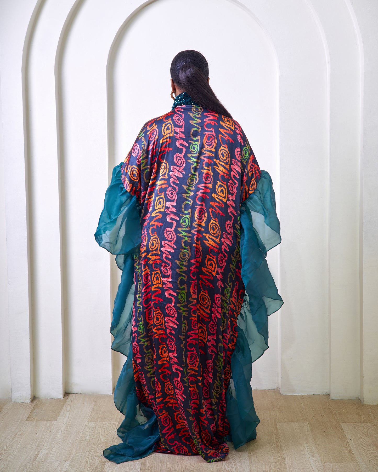 Rakia African Print Silk Boubou