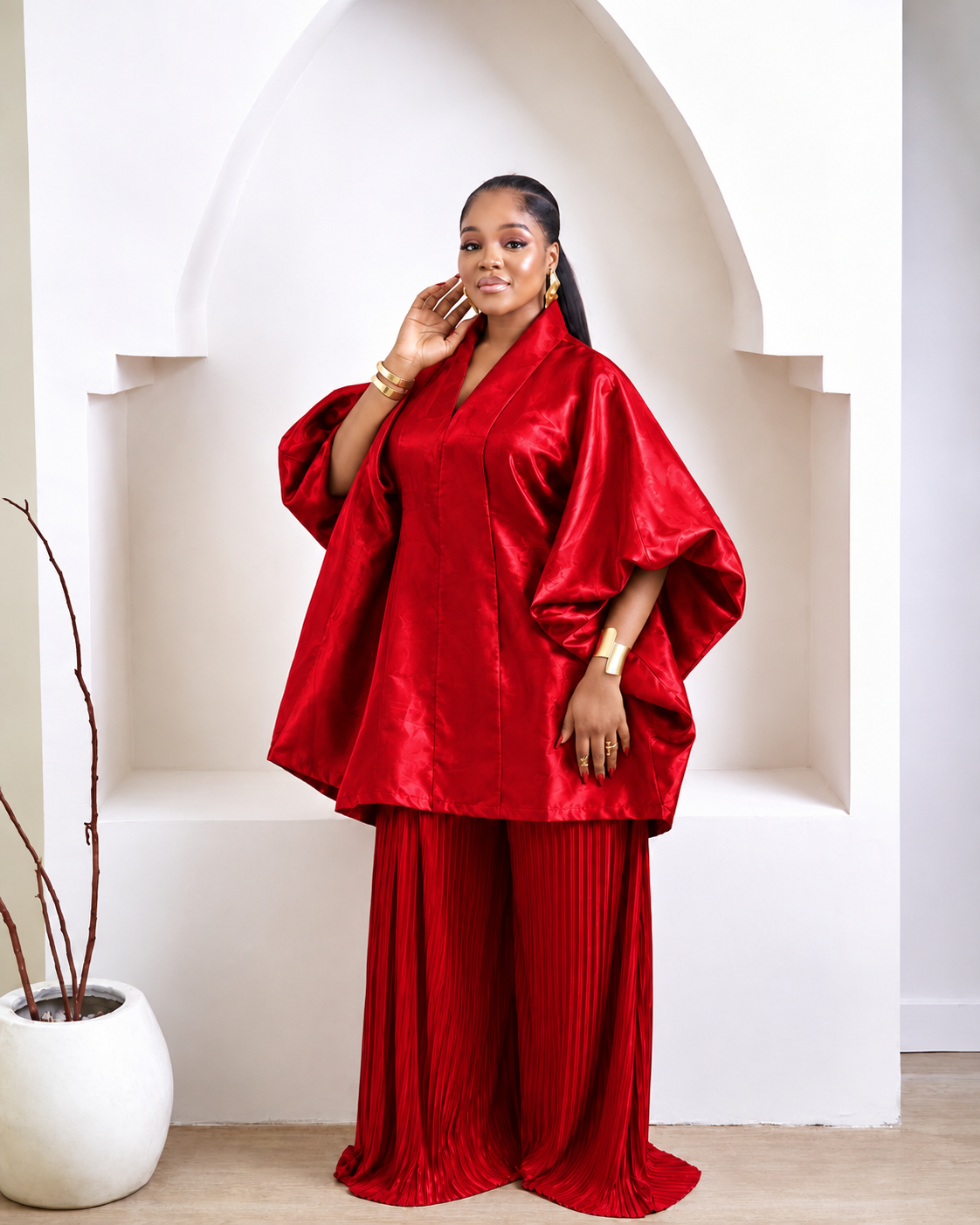 Sanaa Two-Piece African Pant Set