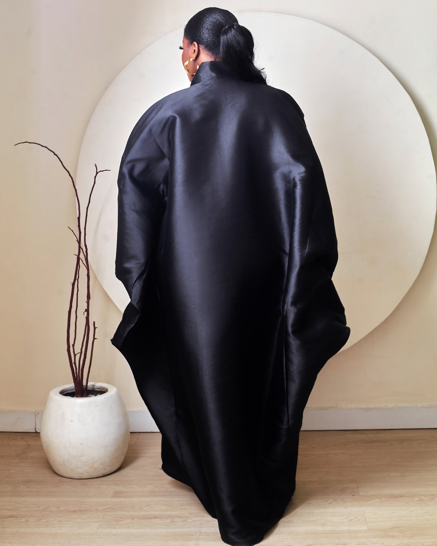 Abigail Black Mikado African Boubou