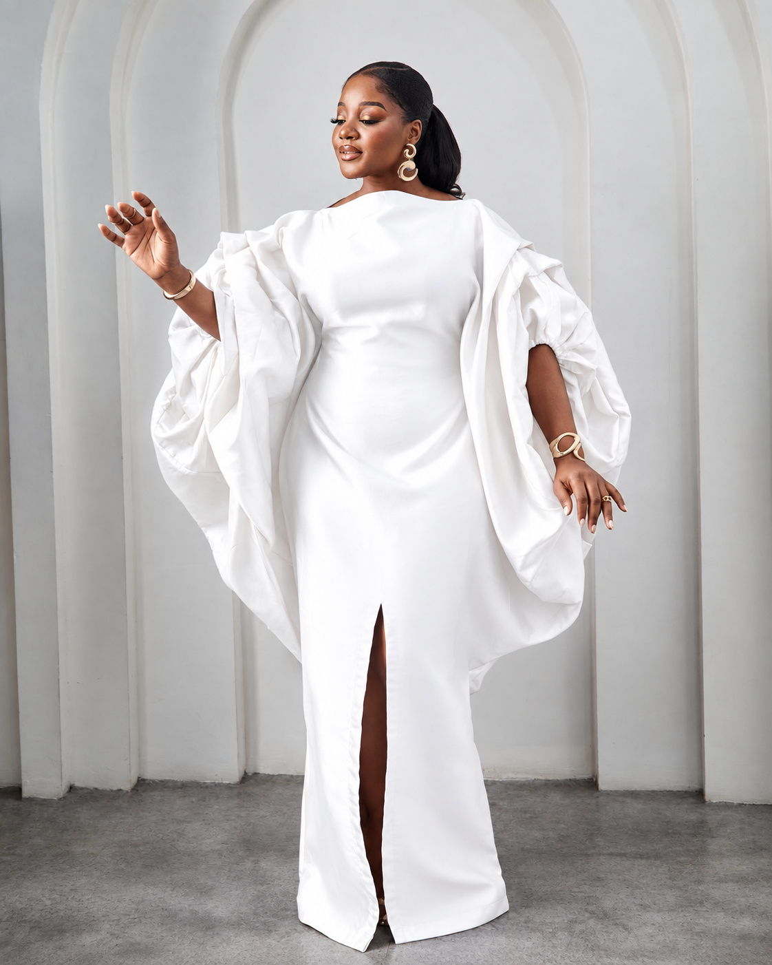 Seka White African Maxi Boubou