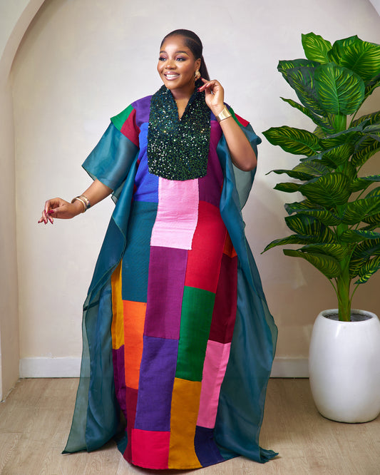 Adeyosola Aso Oke and Sequins Dress