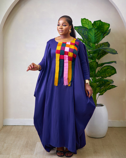 Njeri midnight blue african boubou