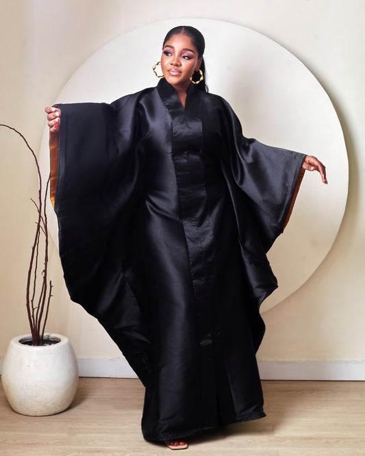 Abigail Black Mikado African Boubou