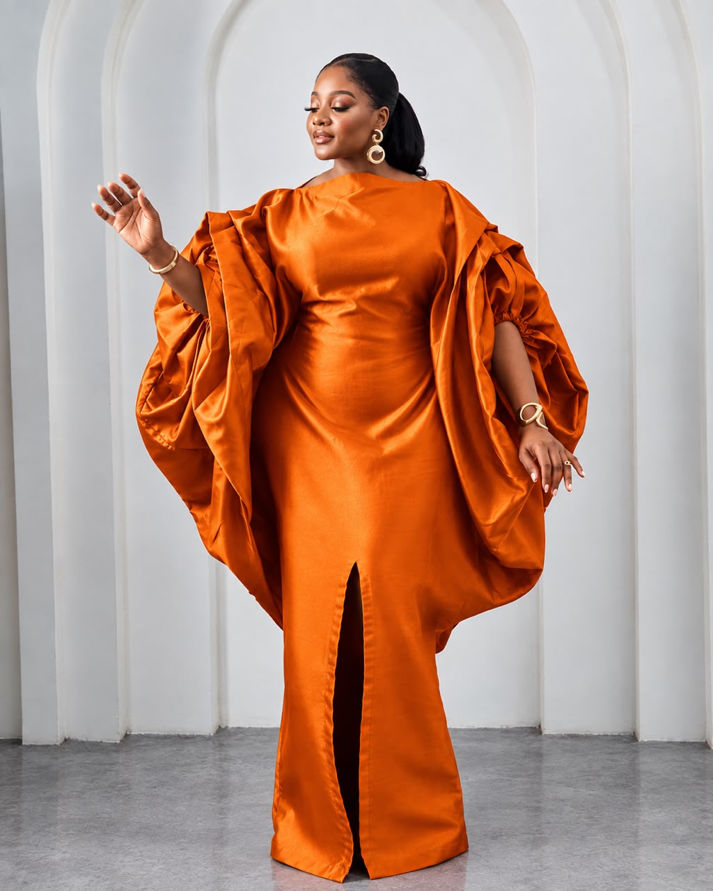 Seka Orange African Maxi Boubou