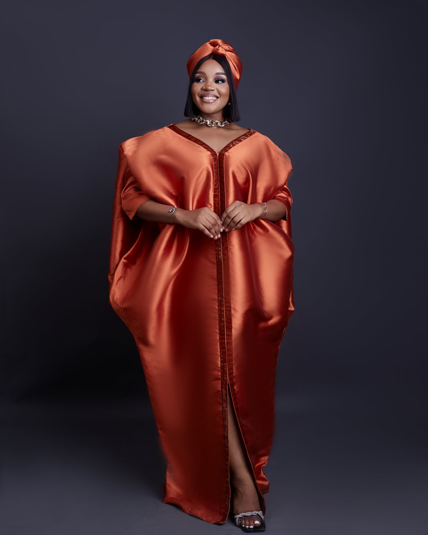 Nina African print Mikado Boubou dress