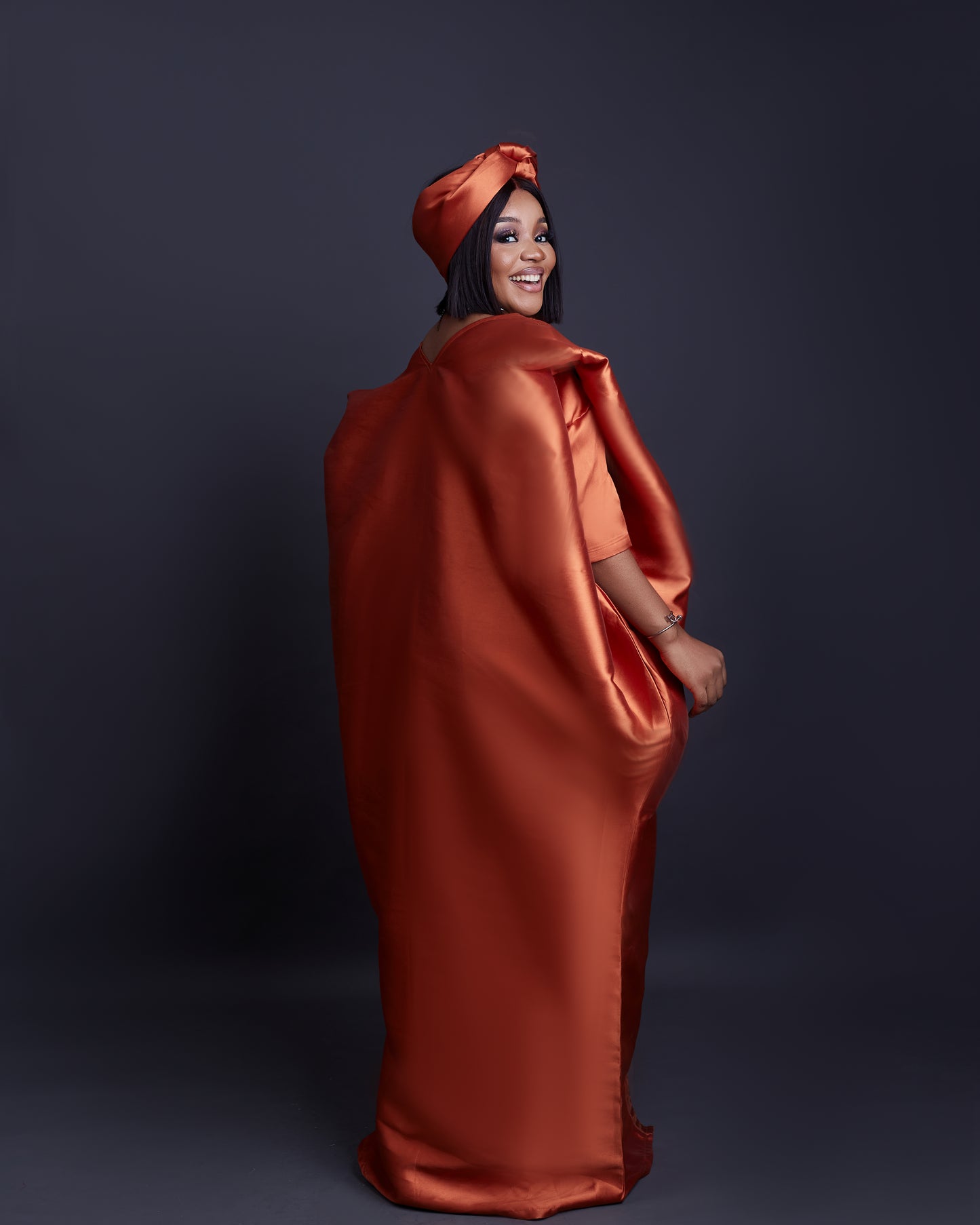 Nina African print Mikado Boubou dress