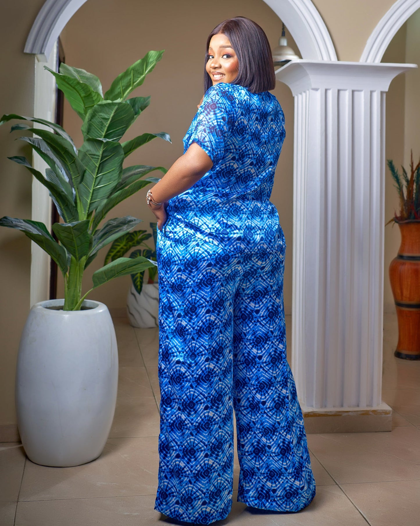 Reuben Silk and Chiffon Pant Set