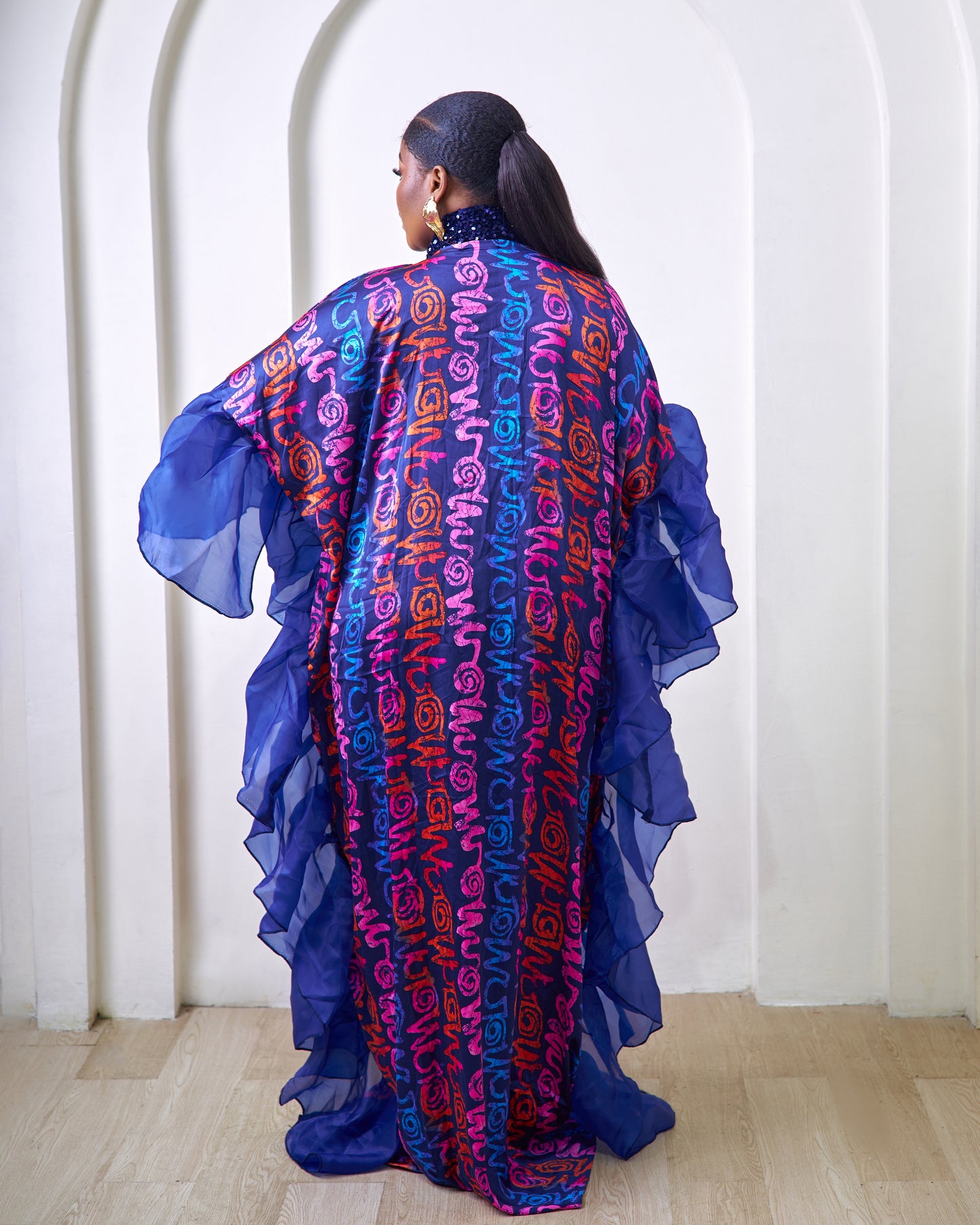 Adunni African Print Silk Boubou