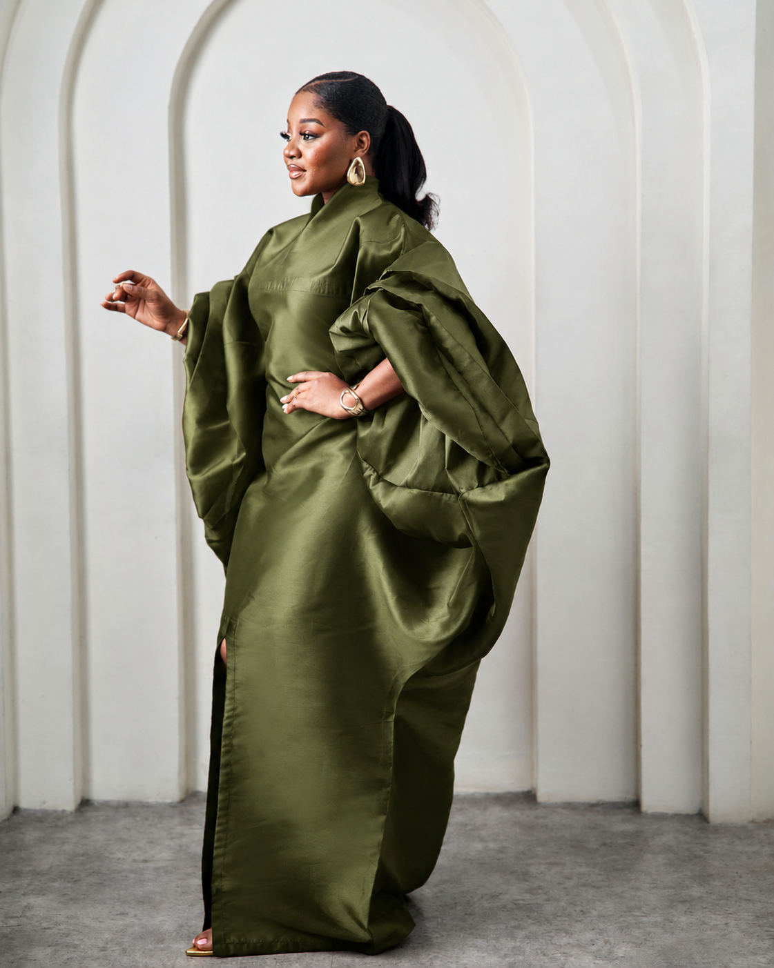 Eshe Green African Luxury Boubou