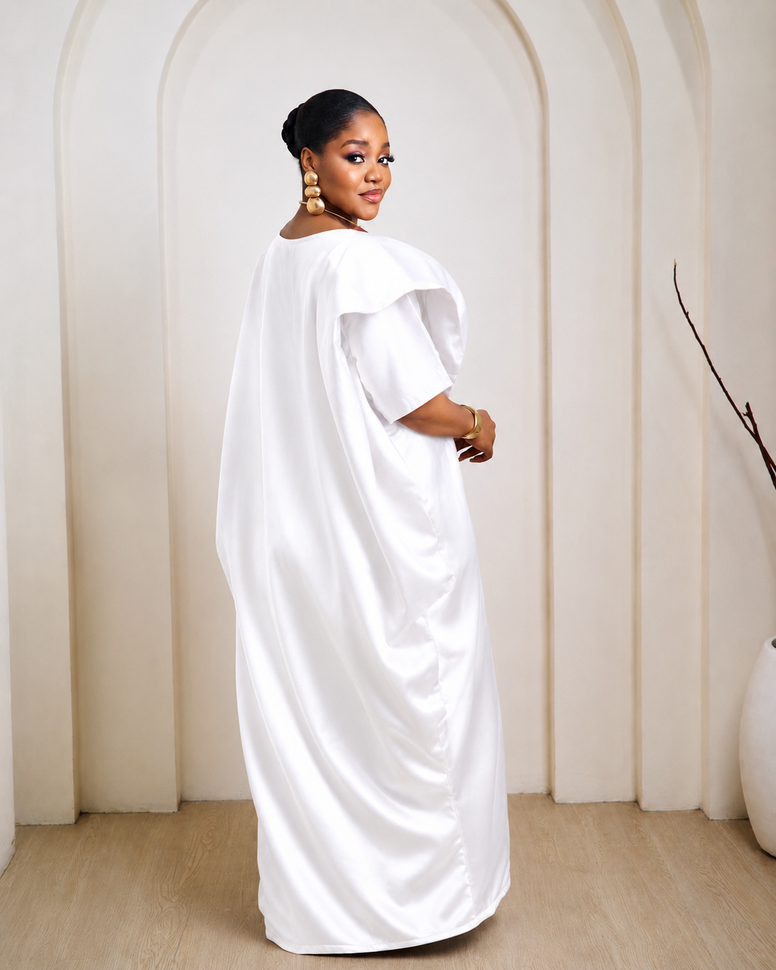 Abeni White African Boubou