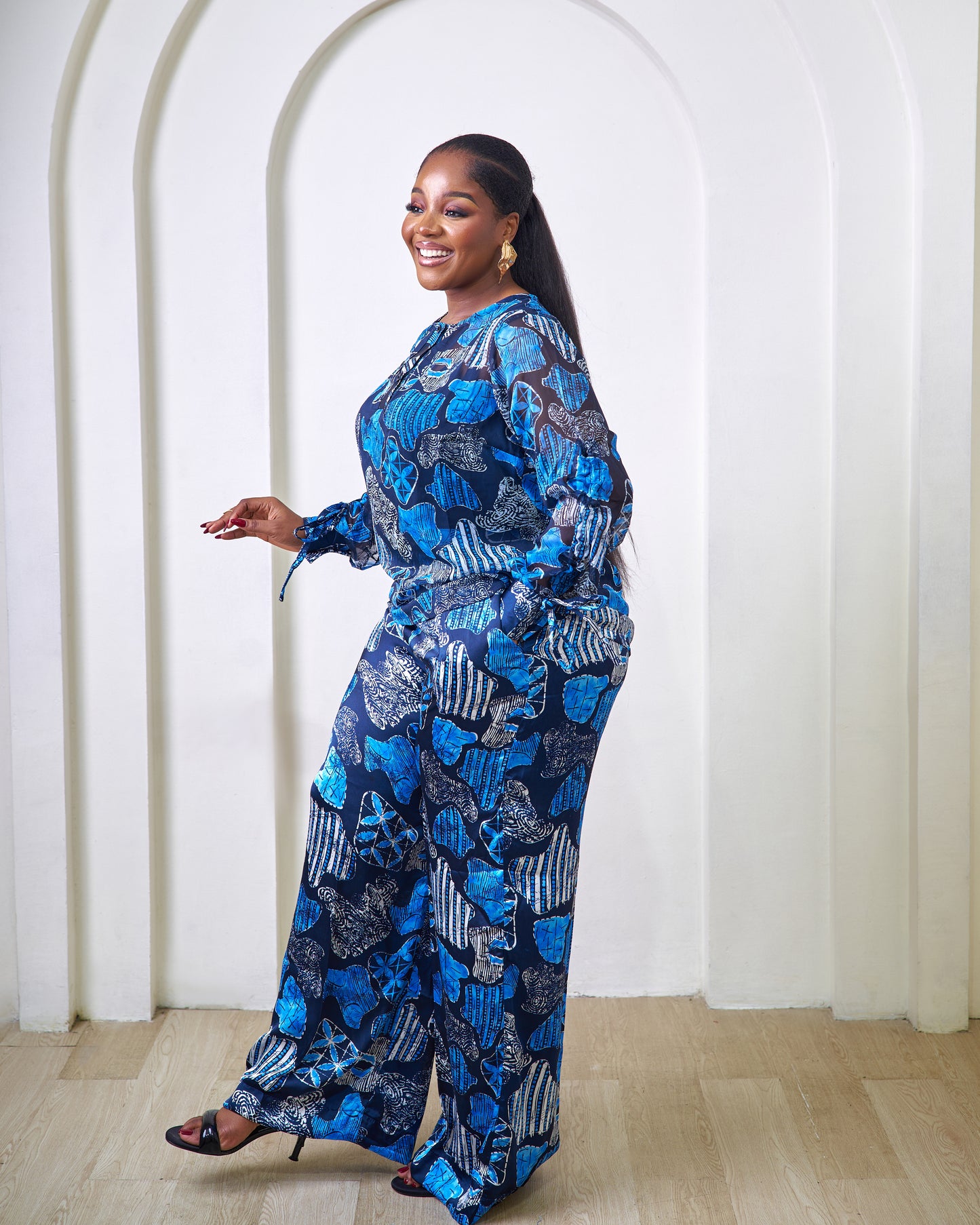 Fatima african print 2-piece pant set