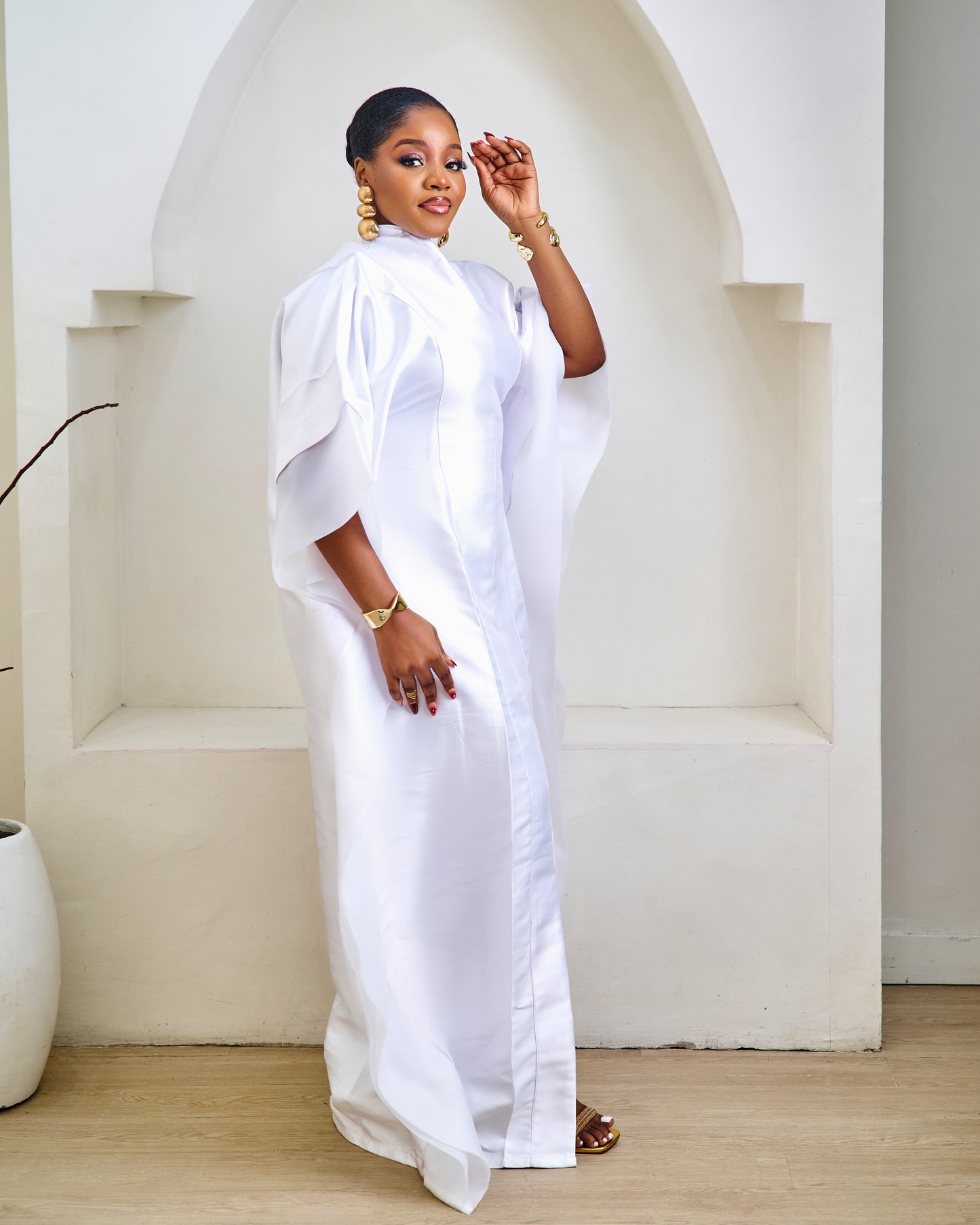 Imara White Mikado African Boubou