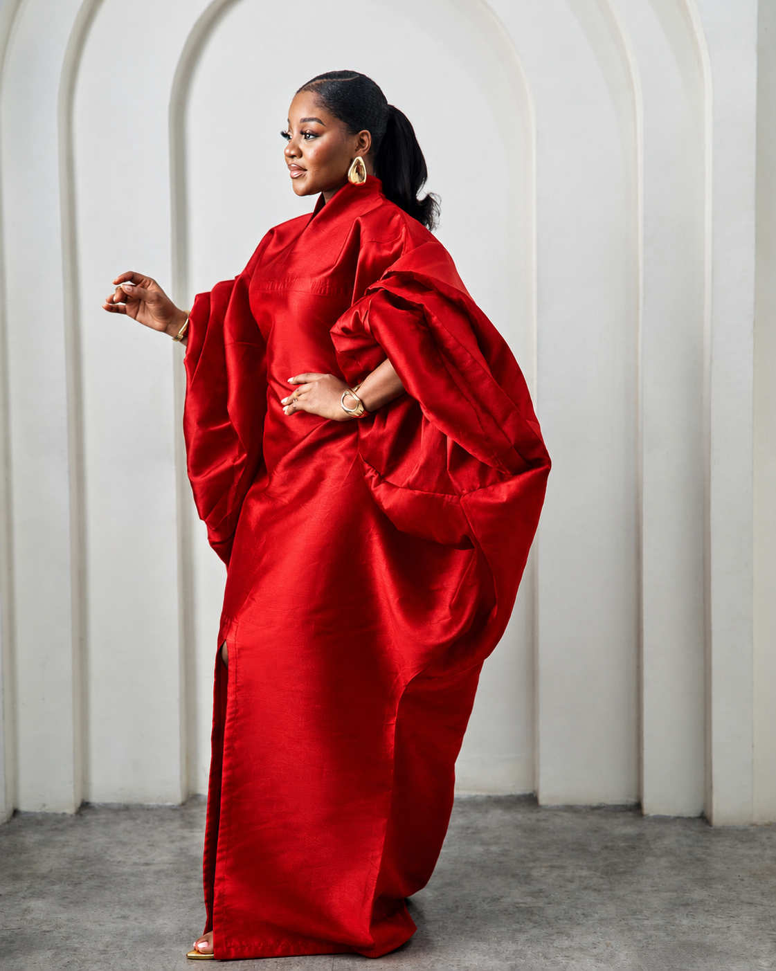 Eshe Red Luxury African Boubou