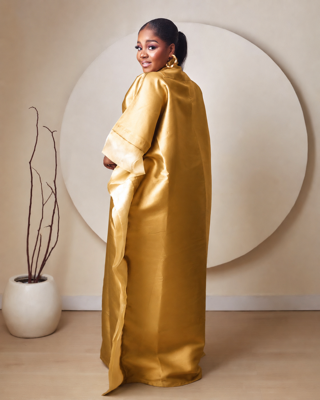 Oyinkansola Gold Mikado and Organdi African Boubou