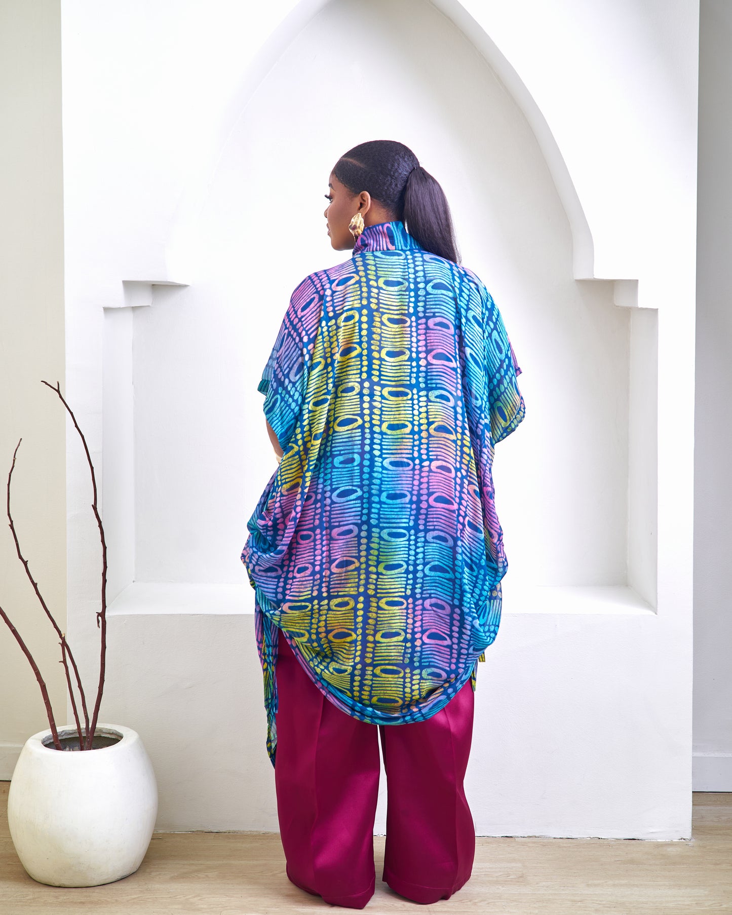 Taraji Chiffon Print Pant Set