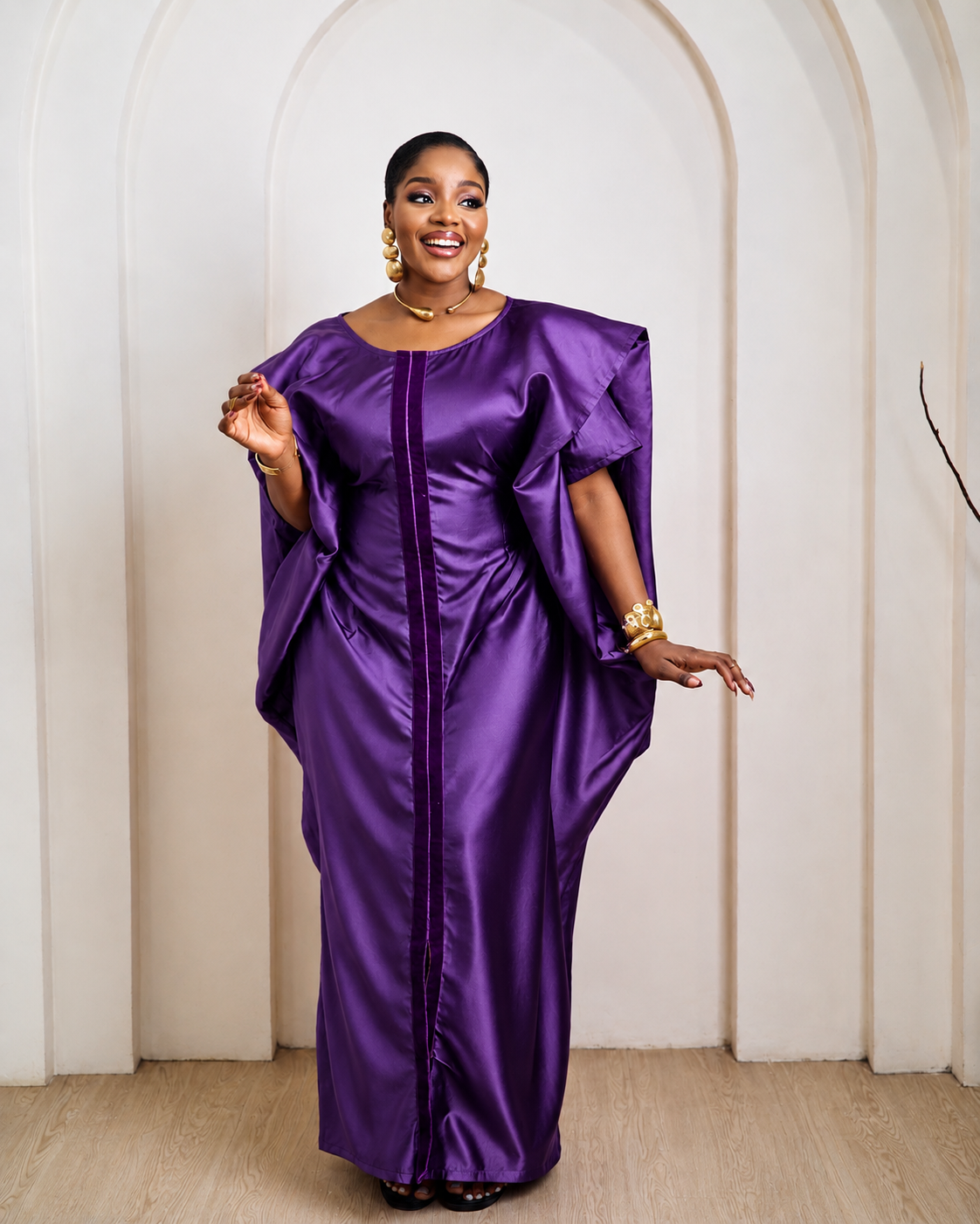 Sade Purple African Boubou