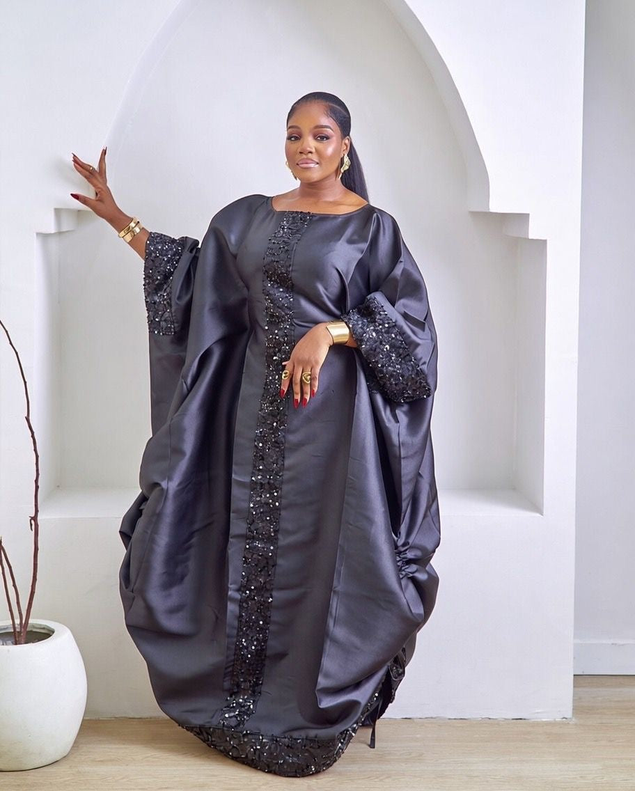 Zenzile Luxurious Black African Boubou