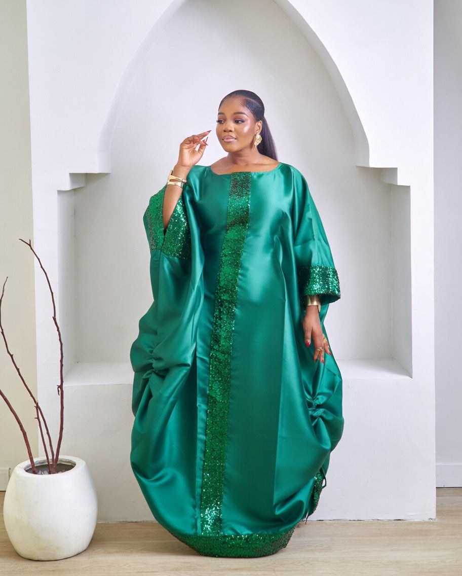 Najma Luxurious Green African Boubou