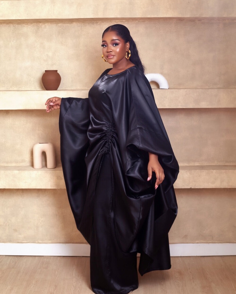 Leyla Black 2 piece African Mikado Pant Set