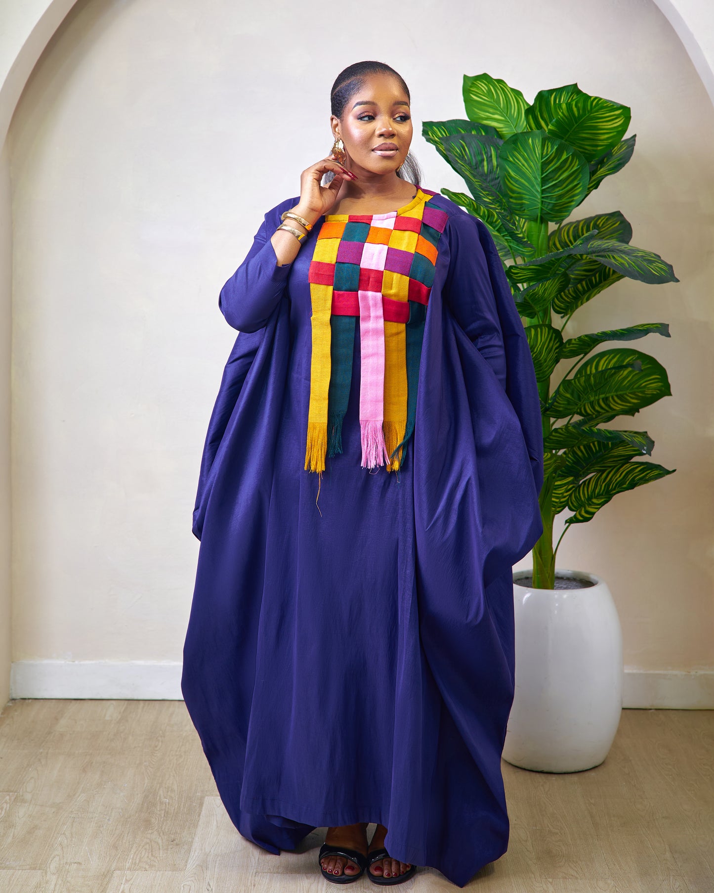 Njeri midnight blue african boubou