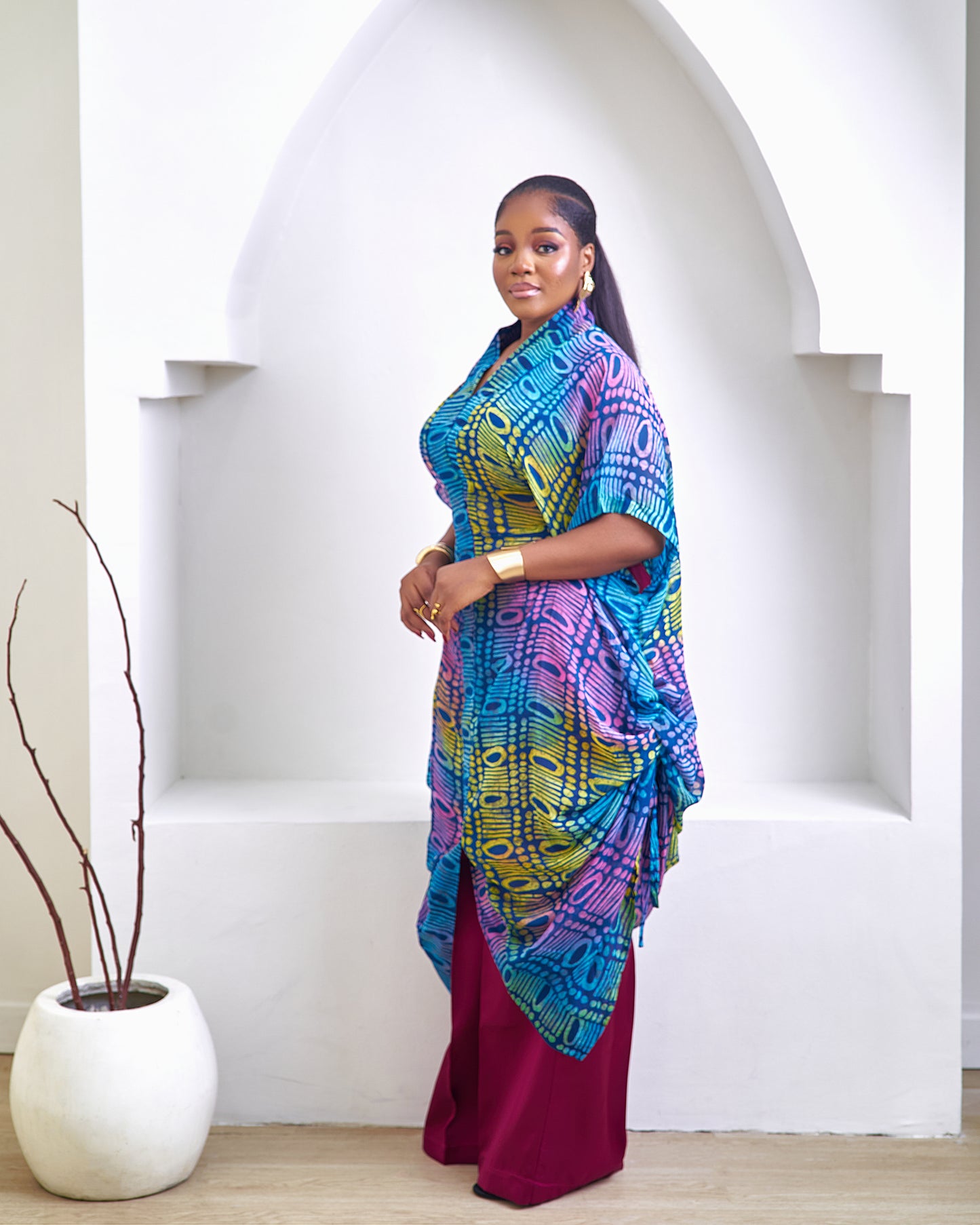 Taraji Chiffon Print Pant Set