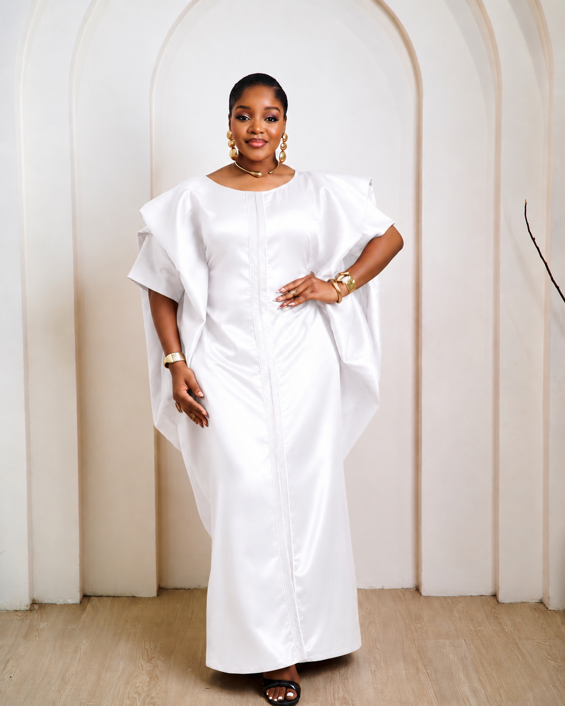 Abeni White African Boubou