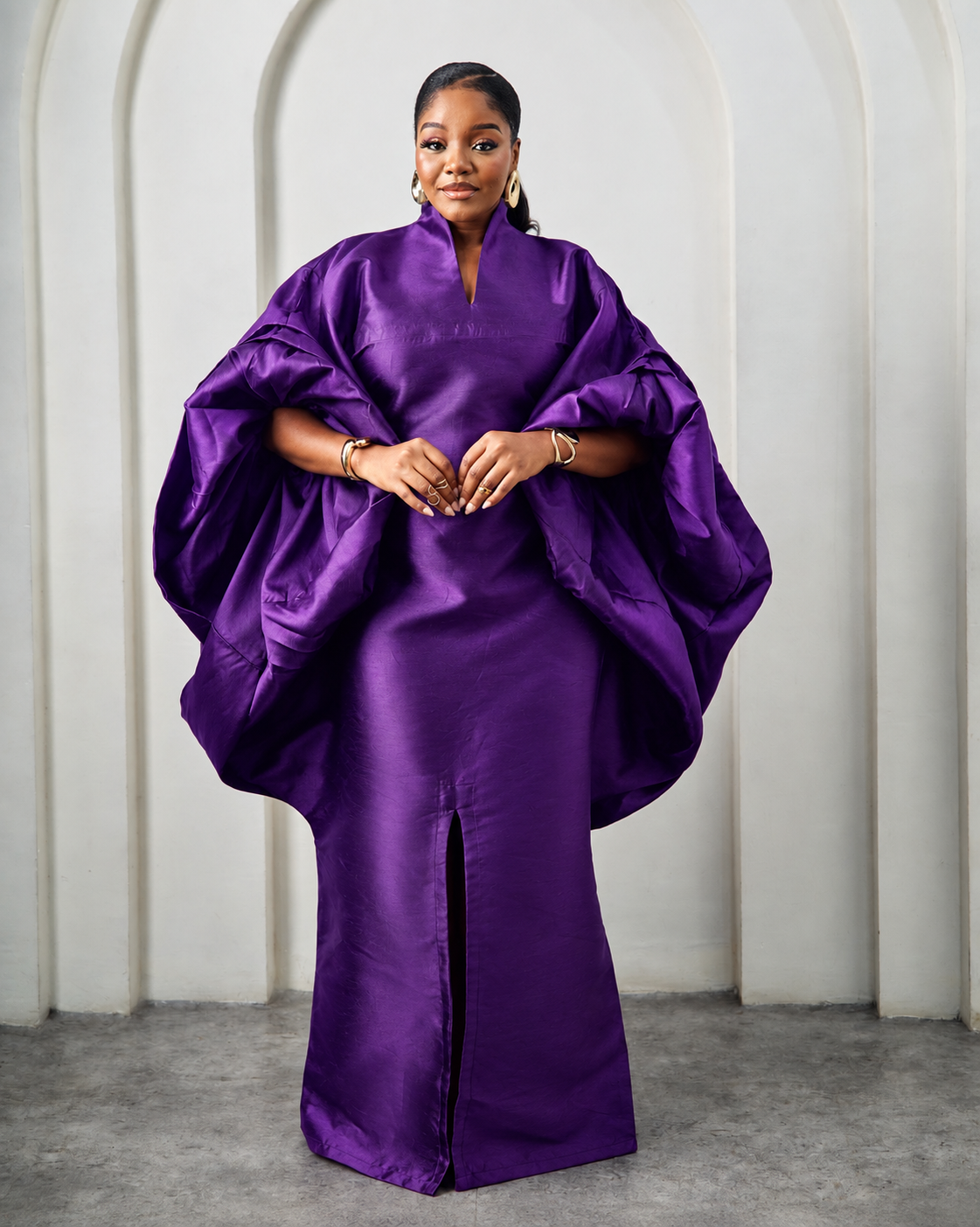 Eshe Purple African Luxury Boubou