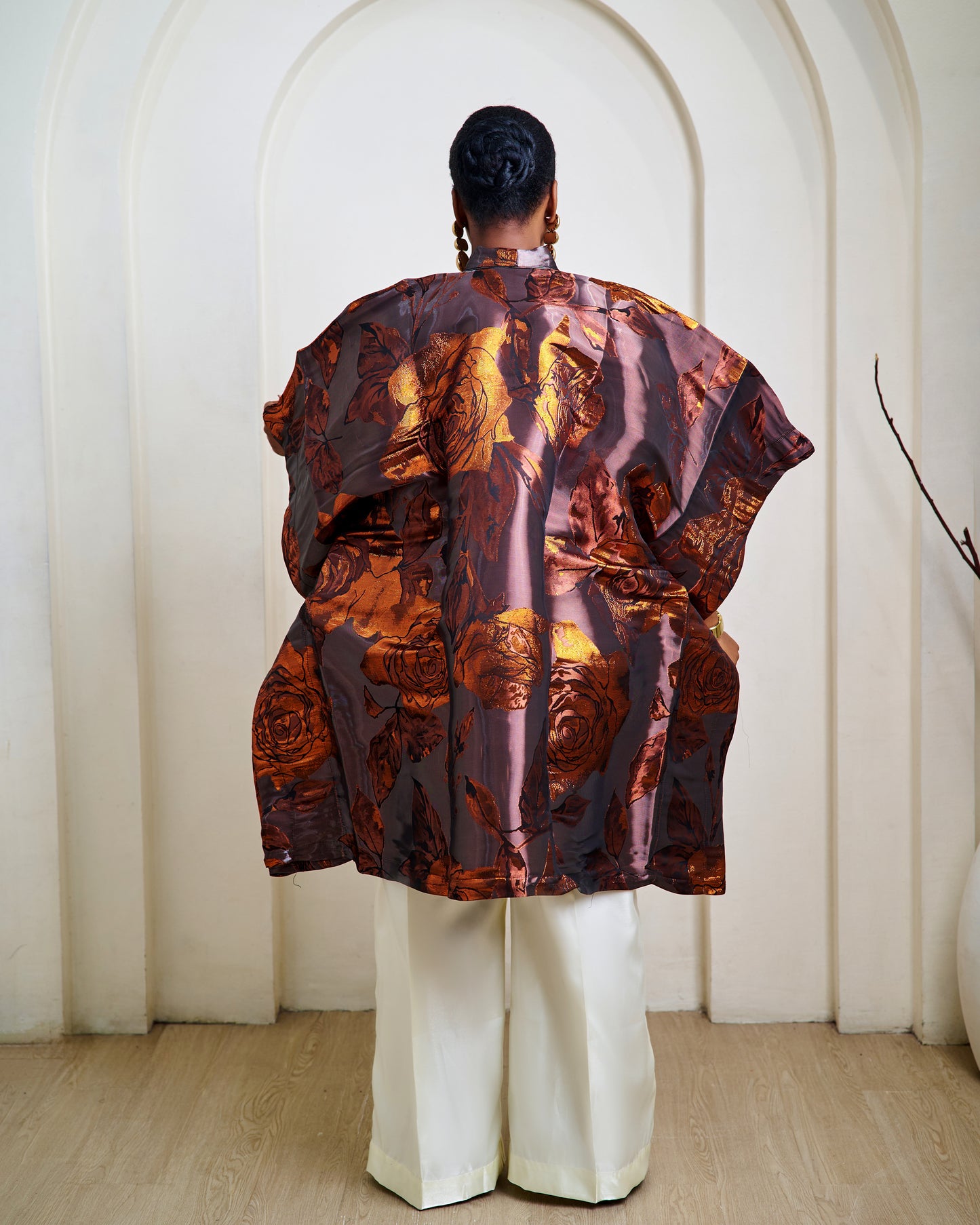 Aurelia Chocolate Brown African Pant Set