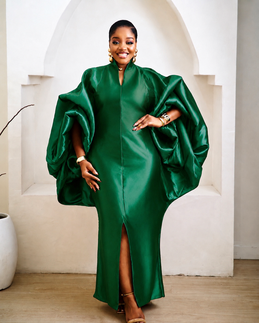 Zenebe Green Luxury African Boubou