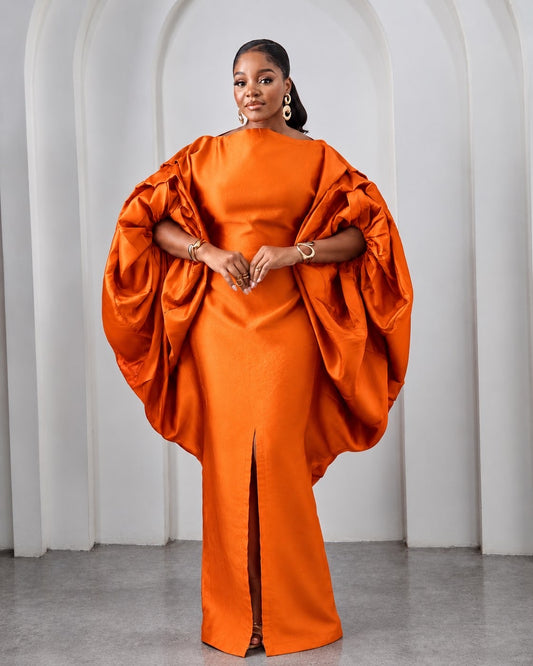 Seka Orange African Maxi Boubou