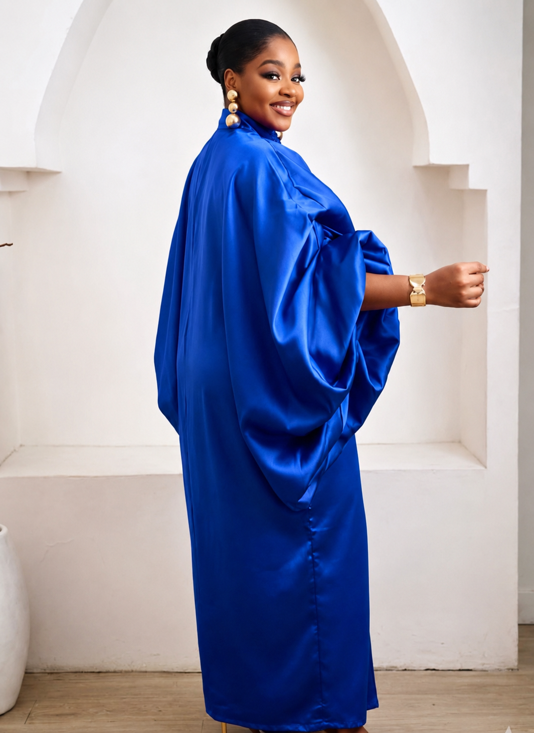 Nia Blue Luxury African Boubou
