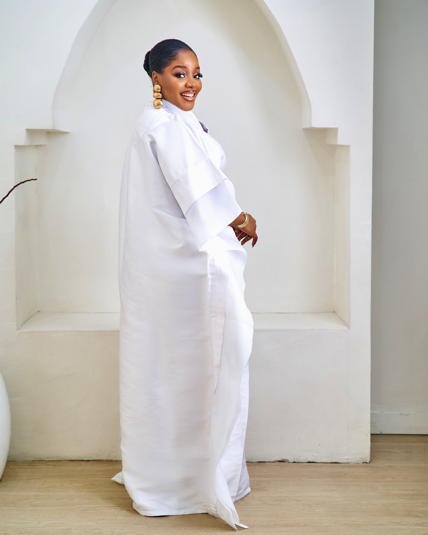 Imara White Mikado African Boubou