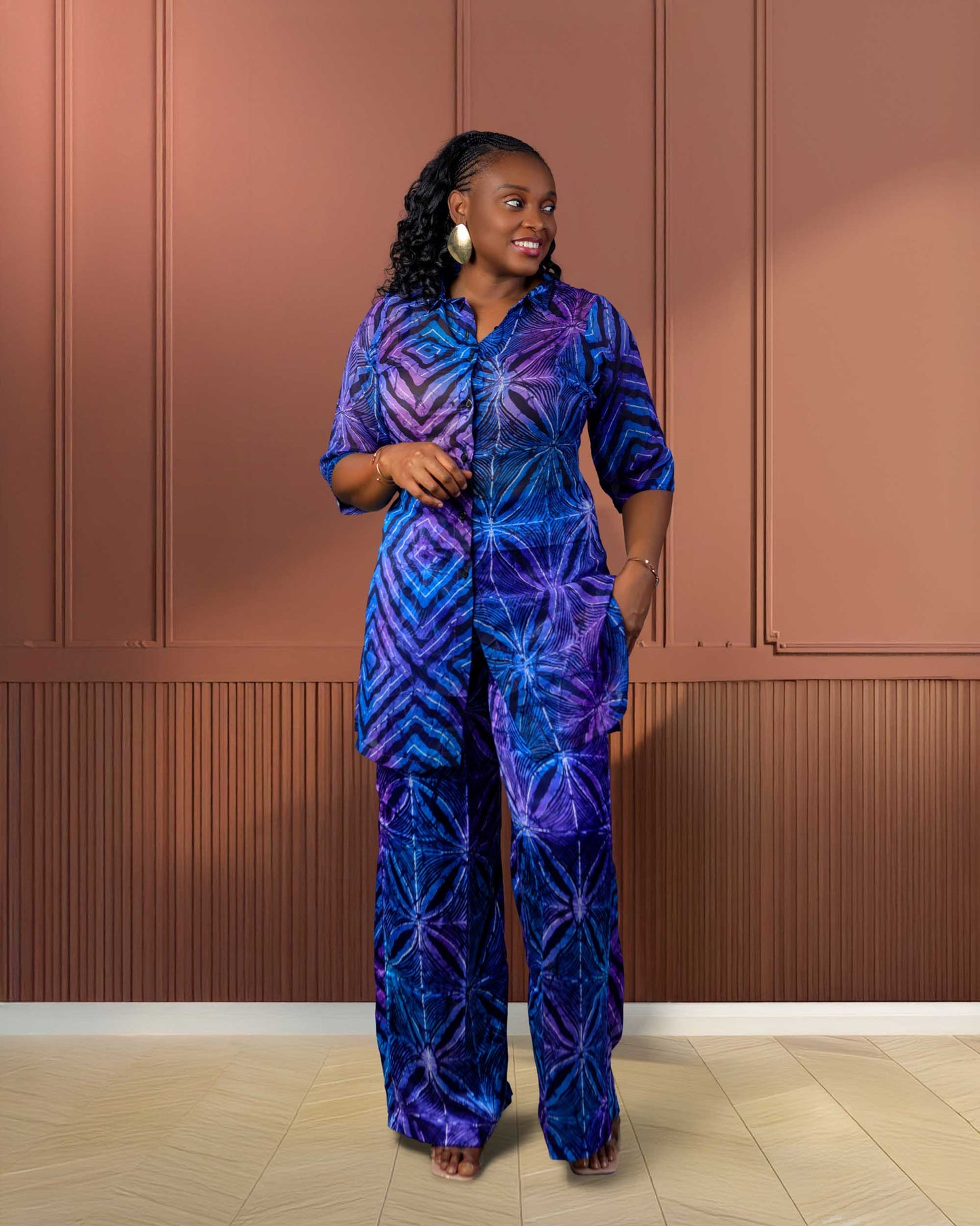Obehi african print stylish 2-piece pant