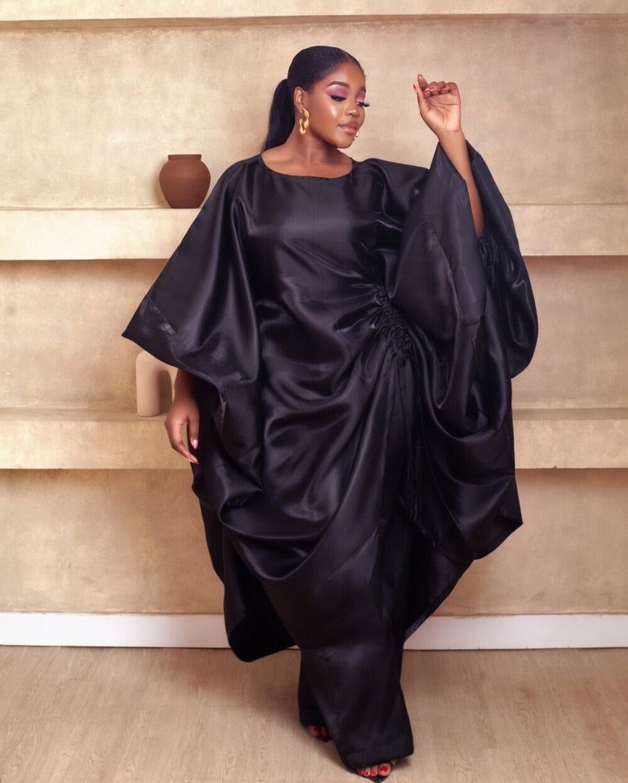 Leyla Black 2 piece African Mikado Pant Set
