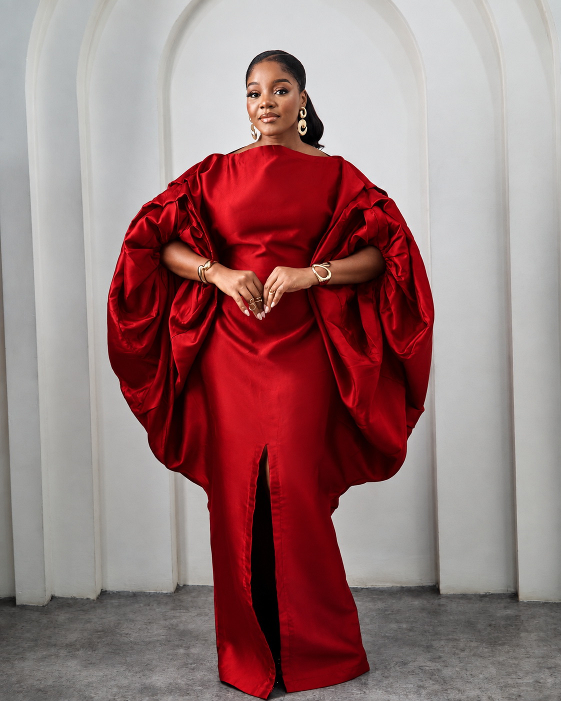 Seka Red African Maxi Boubou