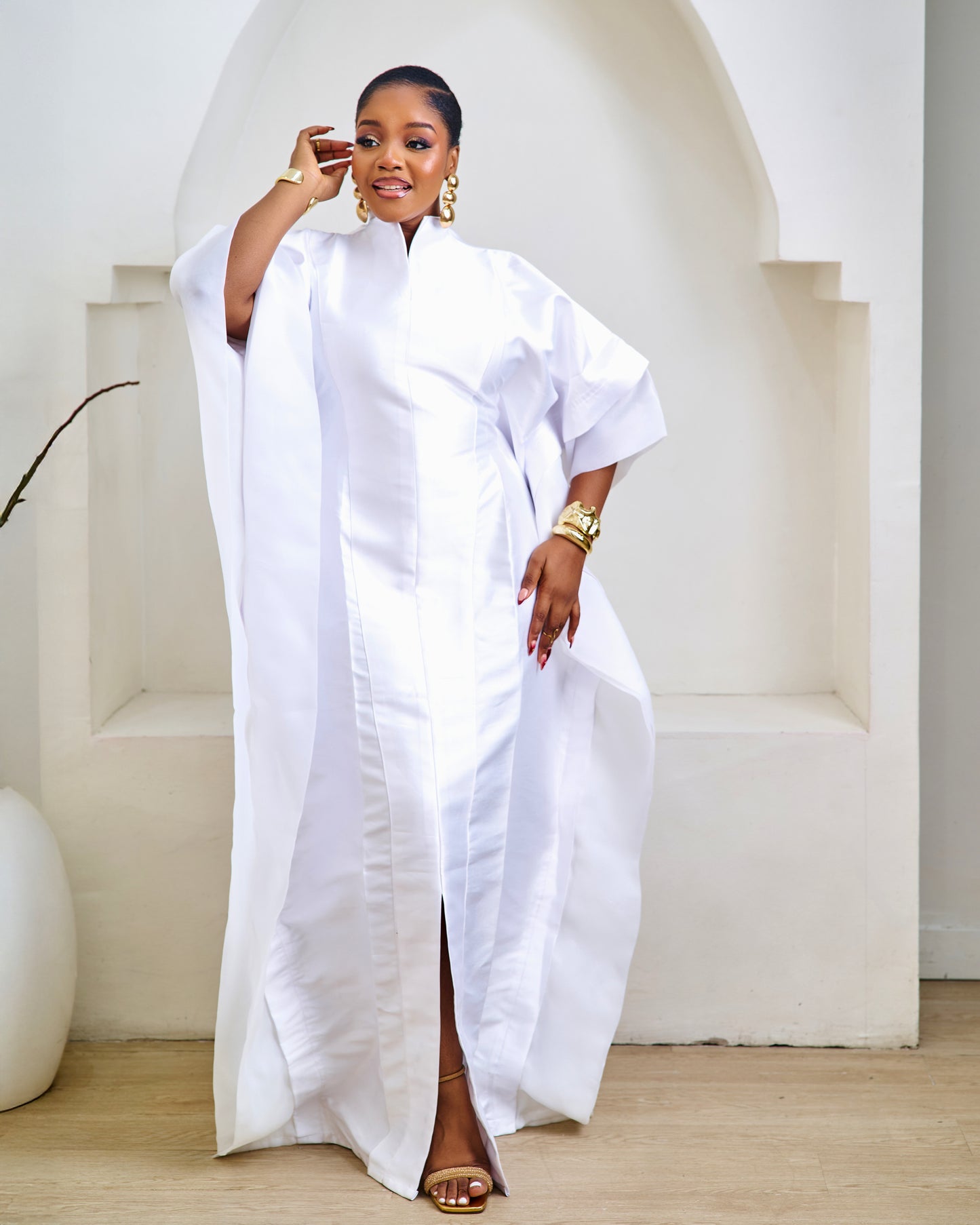 Imara White Mikado African Boubou