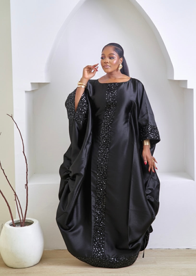 Zenzile Luxurious Black African Boubou