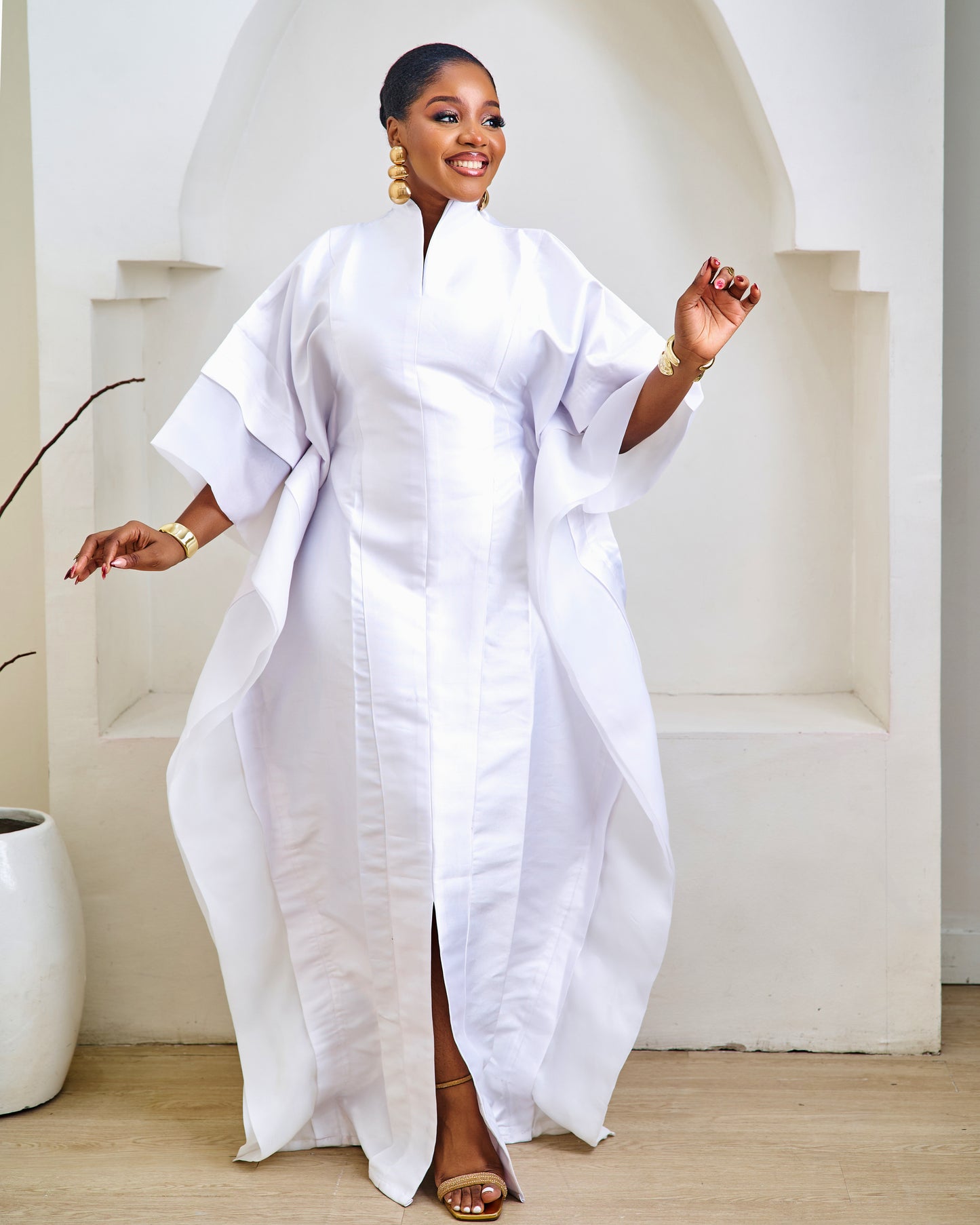 Imara White Mikado African Boubou