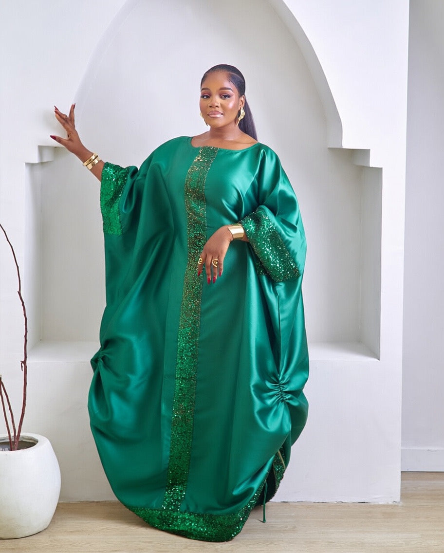 Najma Luxurious Green African Boubou
