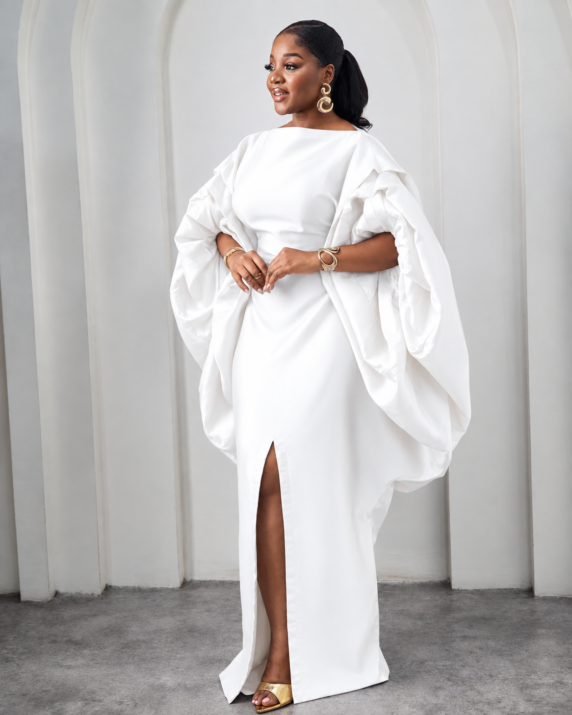 Seka White African Maxi Boubou