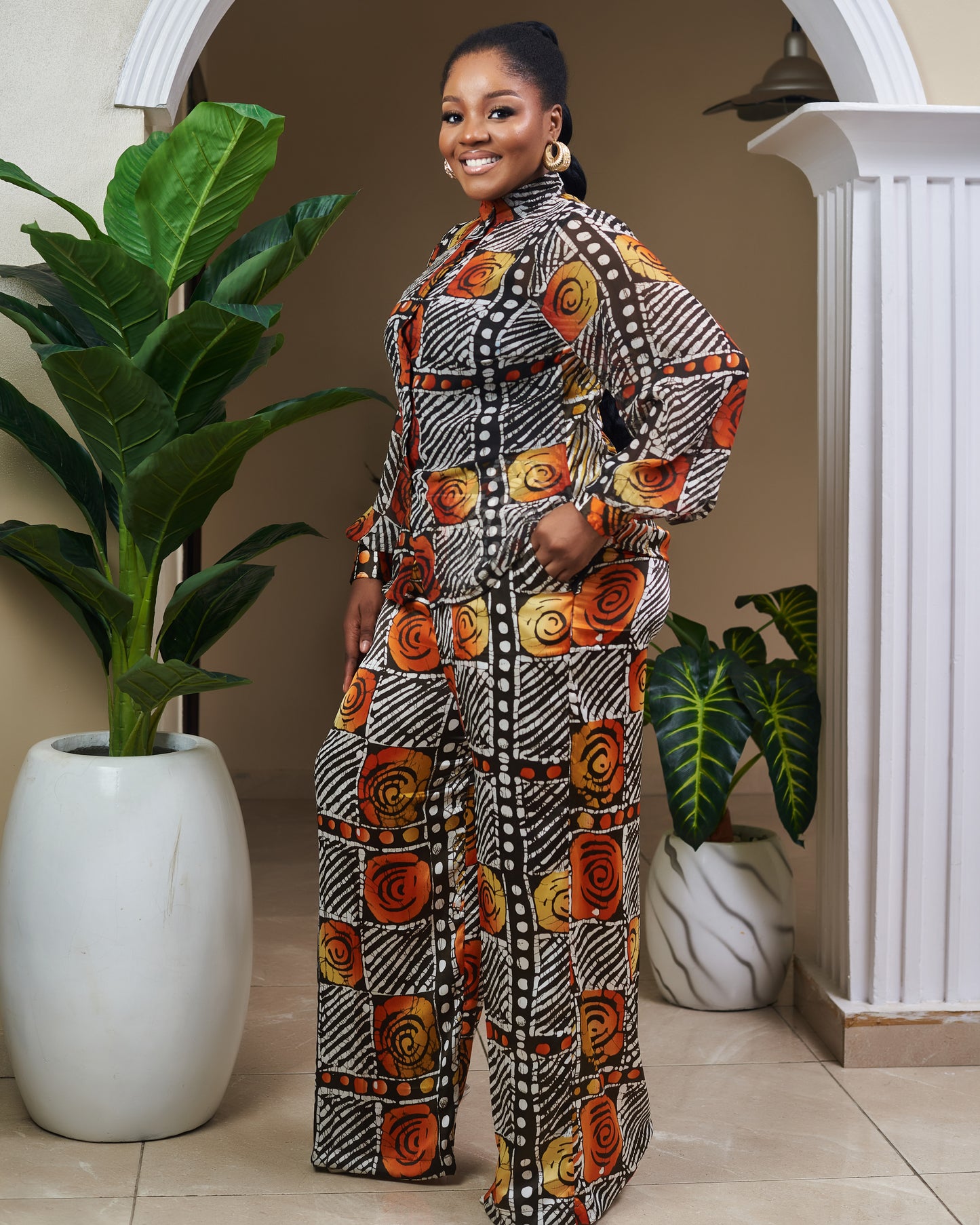 Delicate Damsel African chiffon pant set