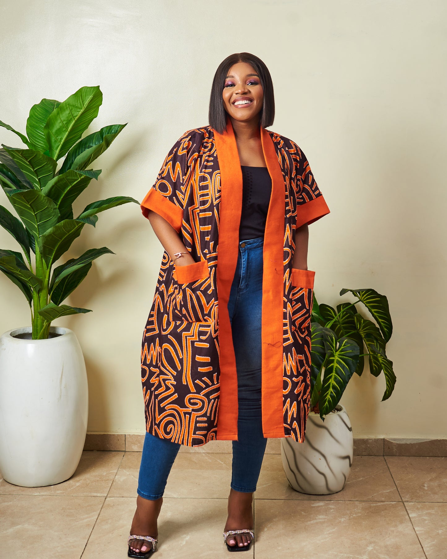 Eleanor  African Print Ankara kimono