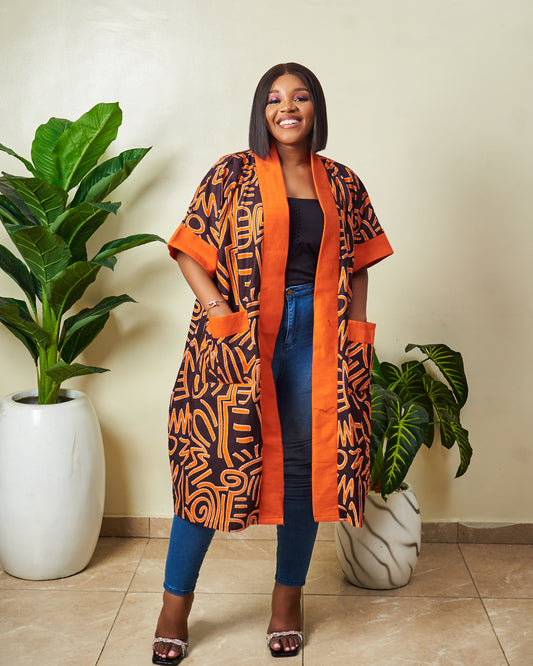 Eleanor  African Print Ankara kimono