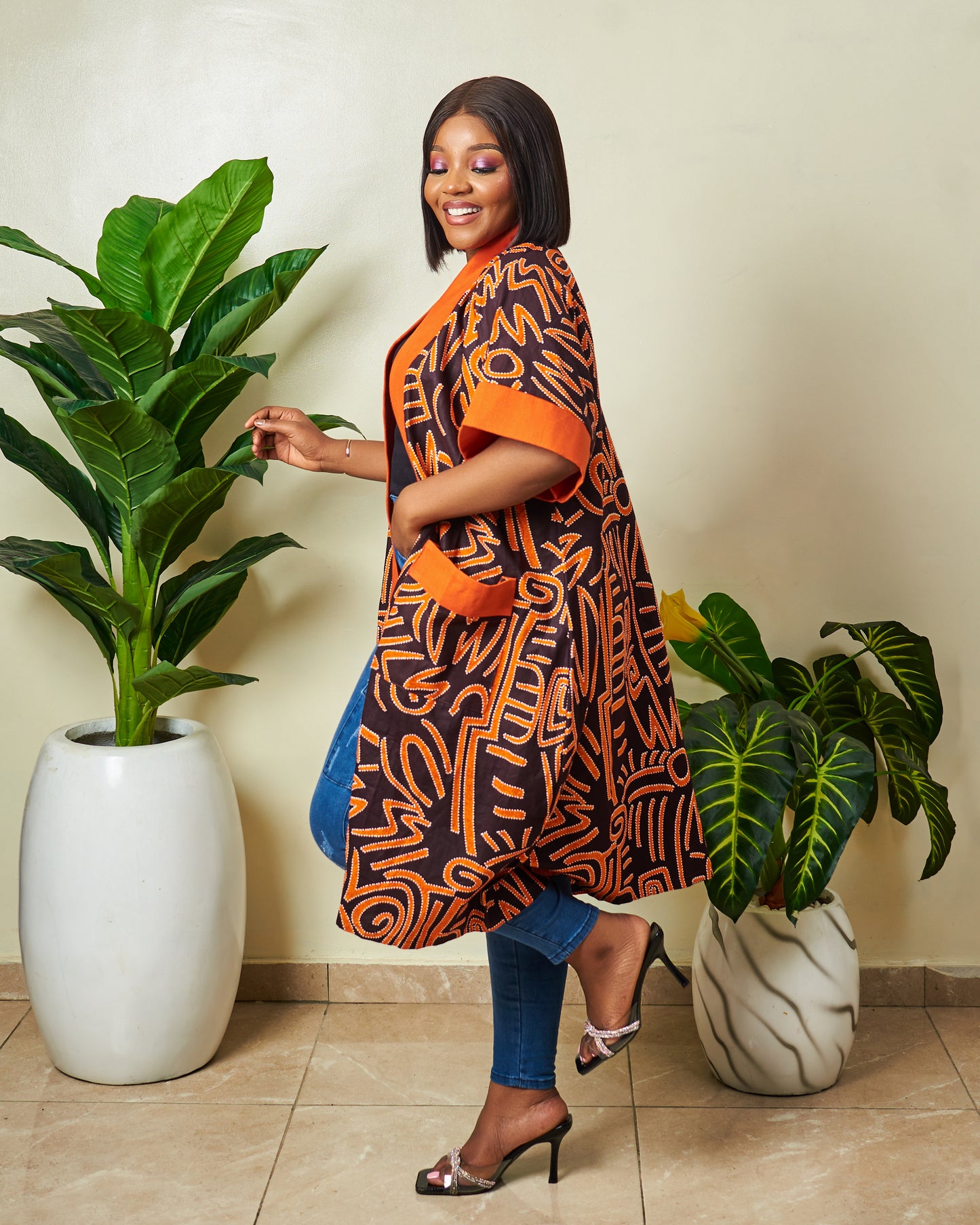 Eleanor  African Print Ankara kimono