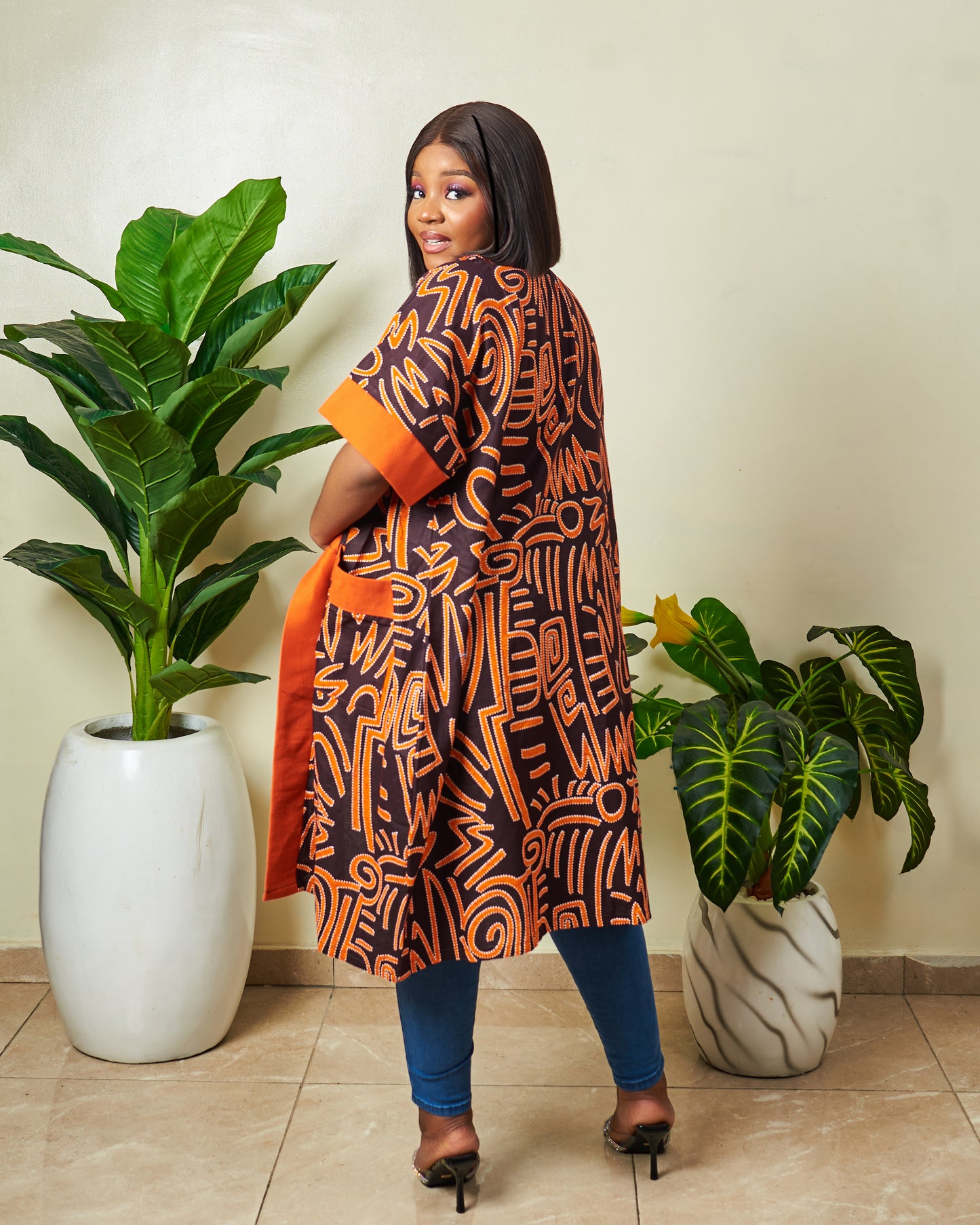 Eleanor  African Print Ankara kimono