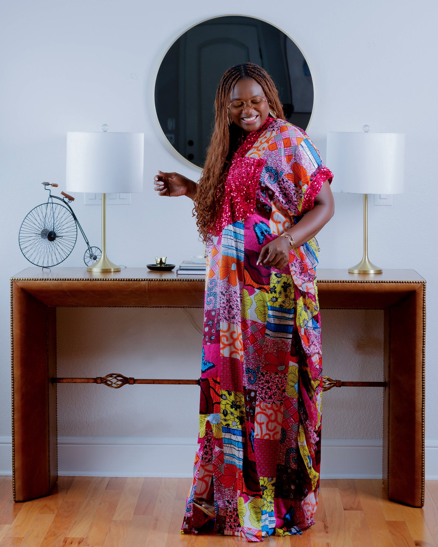 Abeke African Silk Print Boubou