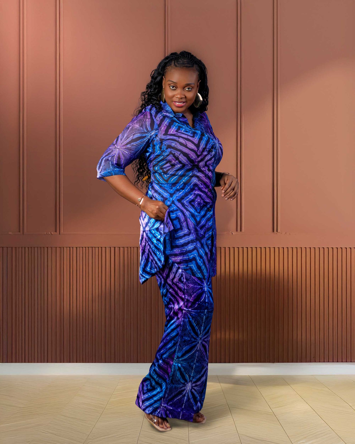 Obehi african print stylish 2-piece pant
