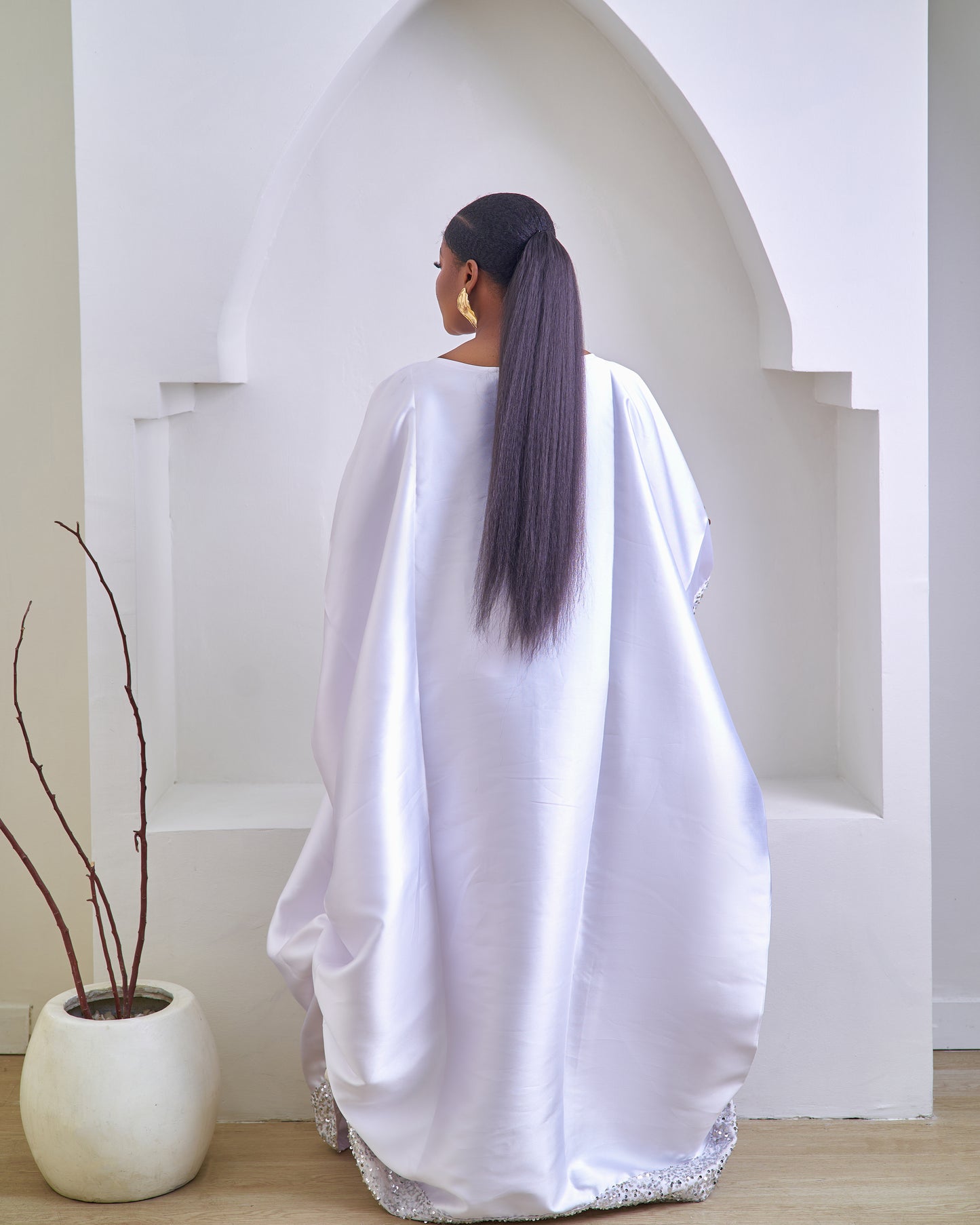 Zuri Luxurious White African Boubou