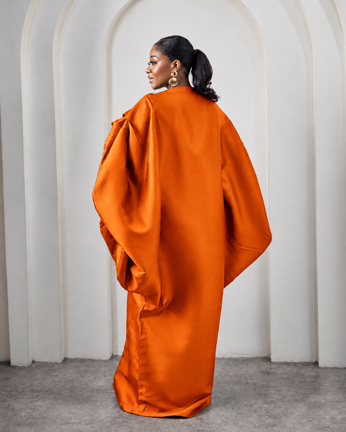 Seka Orange African Maxi Boubou